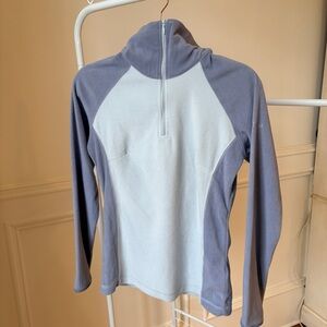 Columbia Lavender and Light Blue Fleece Top